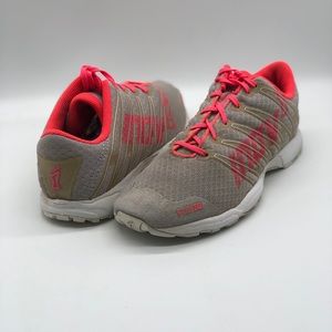 Inov 8 F Lite 240 Gray & Bright Pink Size 8 Women’s 6.5 Men Running Shoes